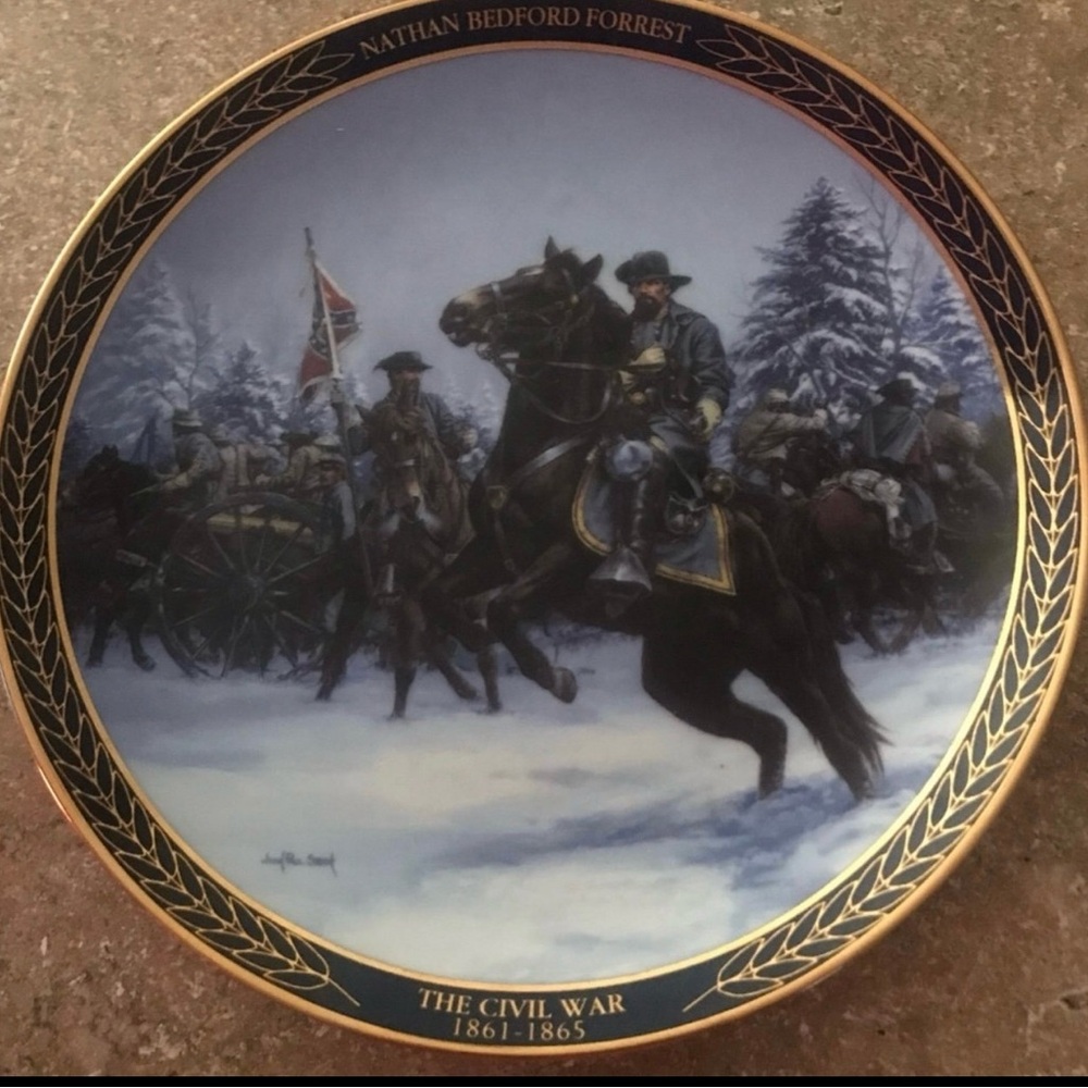 The Bradford Exchange Civil War Collector Plate - Blue and Gold